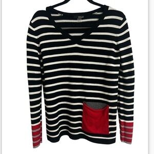 Renuar Striped Knit Sweater